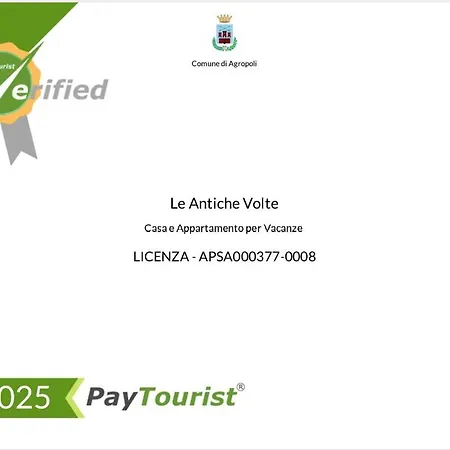 Vakantiehuis Le Antiche Volte Agropoli